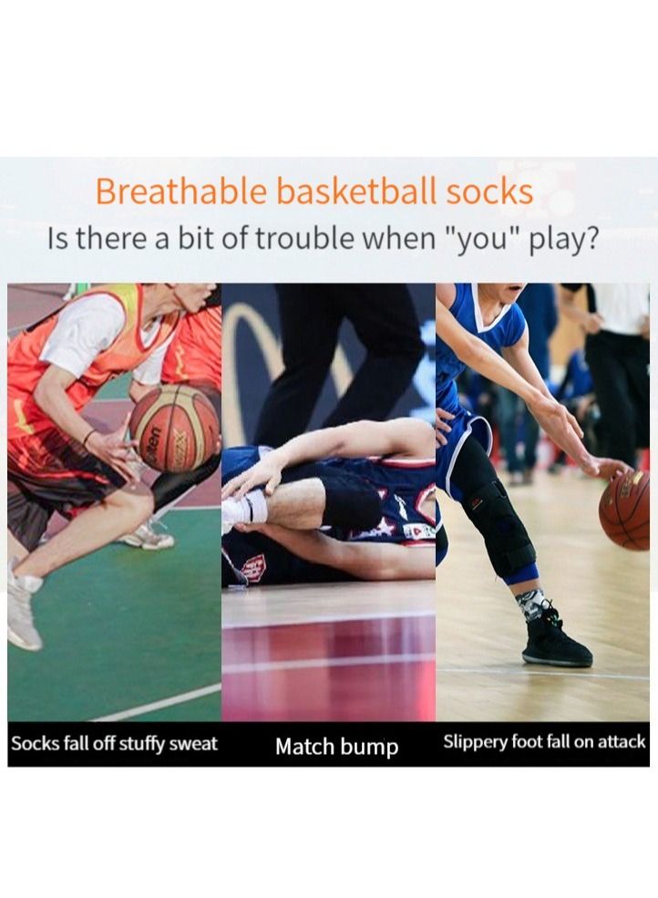 M MIAOYAN M MIAOYAN basketball socks professional combat gradient elite socks thick towel bottom high top outdoor sports socks - Image 3