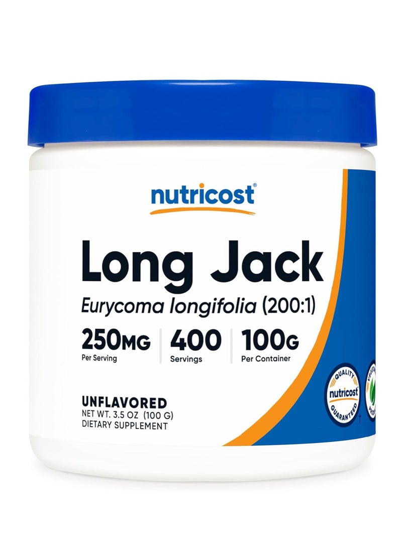 LongJack Eurycoma Longifolia Extract Powder 100 Grams