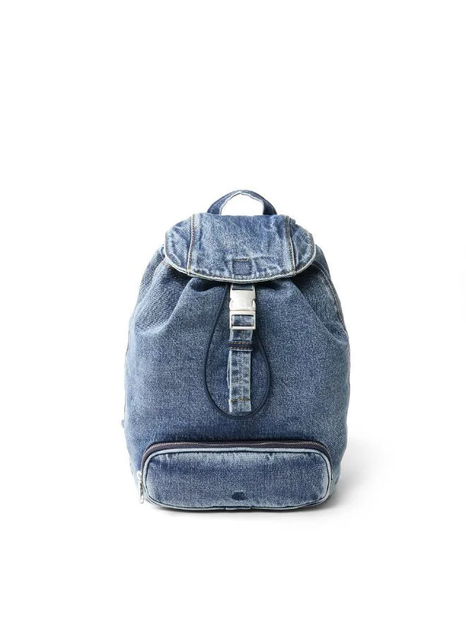كالفن كلاين جينز Top handel zip through Denim Backpack