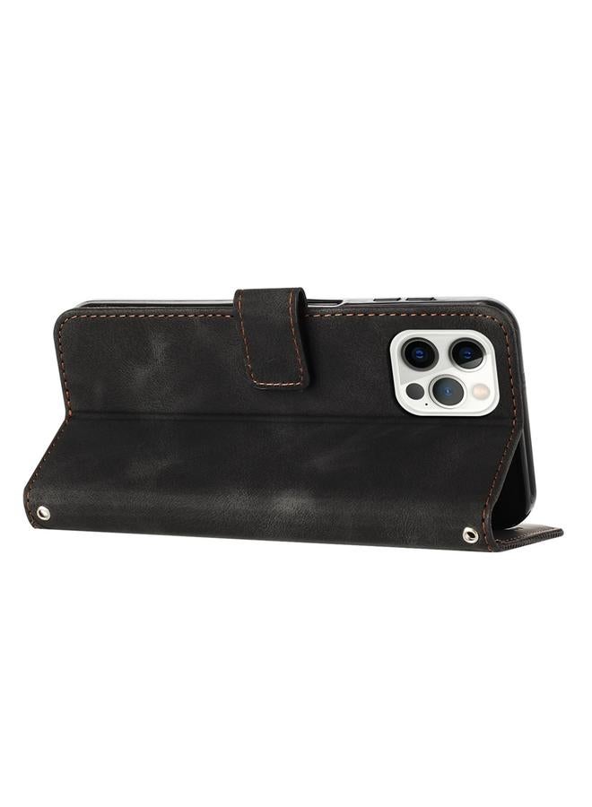 Zaboon Case For iPhone 12 / 12 Pro Dream Triangle Leather Phone Case with Lanyard - Image 4