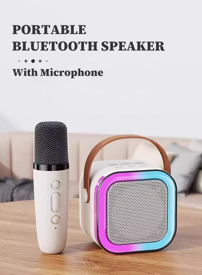 Kids Karaoke Machine Portable Bluetooth Speaker with Wireless Dual Microphone Children's toys for Home Outdoor Party  - Image 2