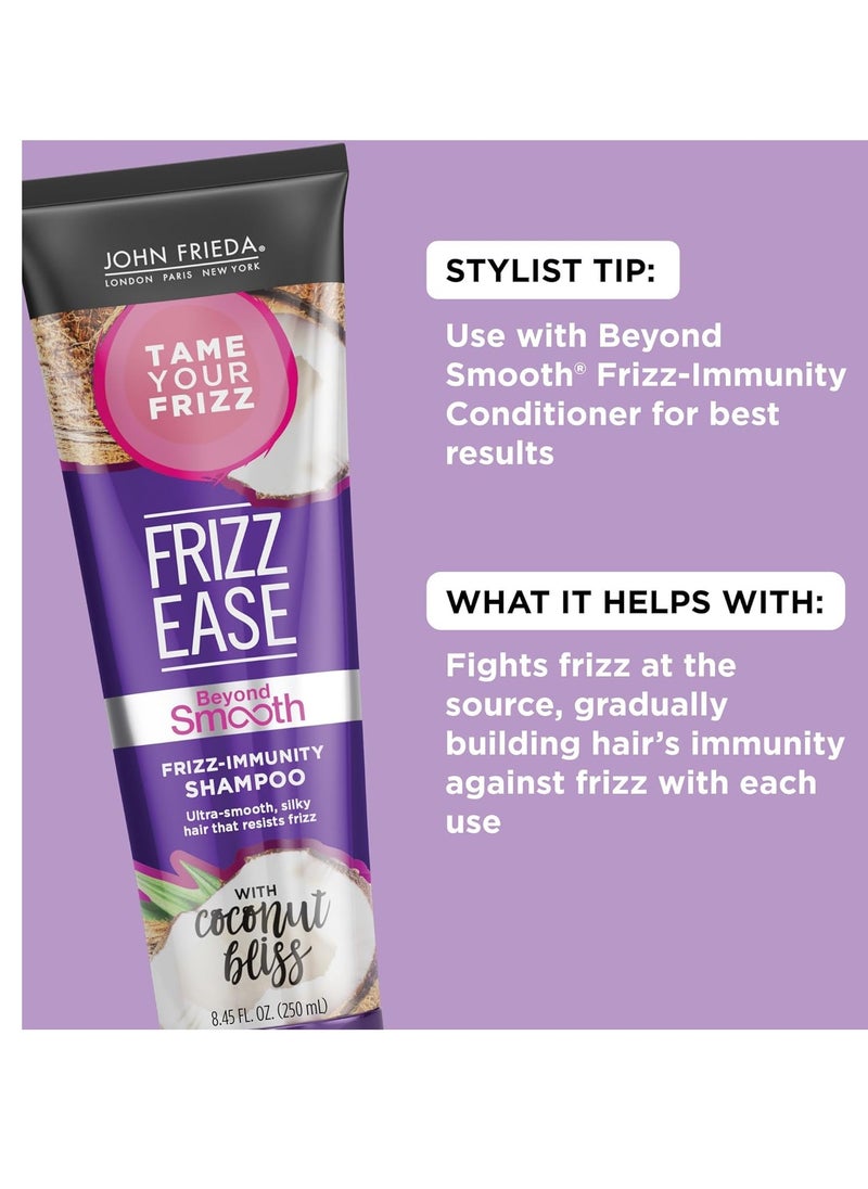 John Frieda - John Frieda Frizz-Immunity Shampoo with Pure Coconut Oil - Prevents Frizz and Anti-Humidity, 8.45 Ounces - Image 1