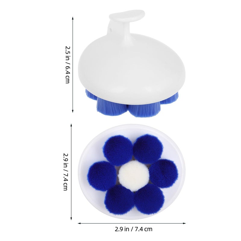 Long Handle Detachable Bath Brush with Soft Flower Shaped Bristles Back Scrubber for Exfoliating - Image 3
