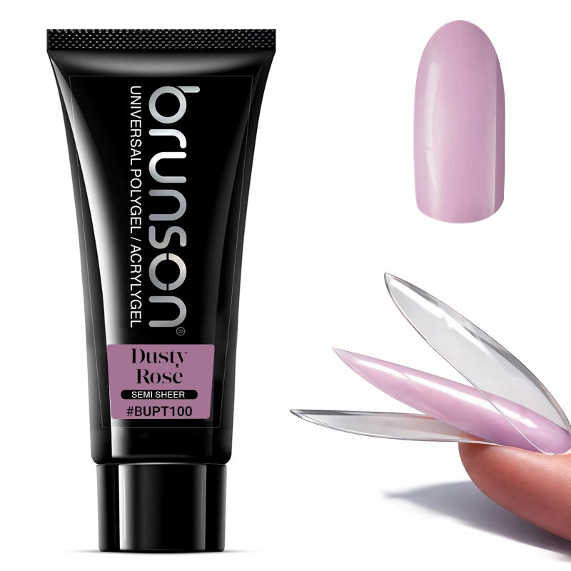 Polygel for Nails 100g- Brunson Universal Poly Gel Nail Builder Extension for Nail Art Design – High-Viscosity Builder Gel - Professional Acrygel for Nail Extensions | Sandwich Dual Form Technique
