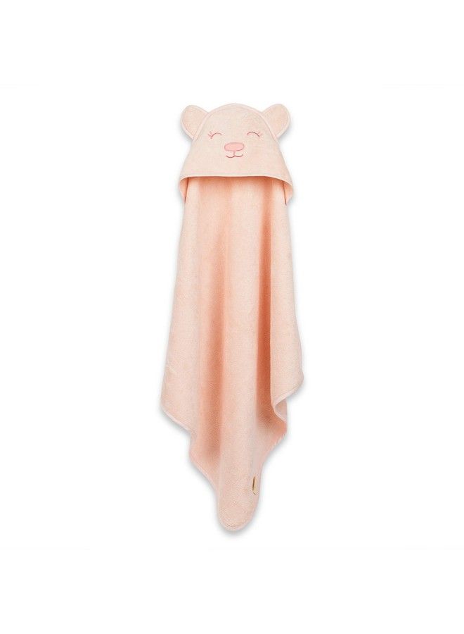 Masilo 100% Organic Cotton Hooded Towel Ideal For Babies 05Years Luxurious And Super Absorbent Baby Towel Infant To Toddler Wrap Towel With Hood Soft Lightweight And Breathable Grrly Bear Pink  - Image 3