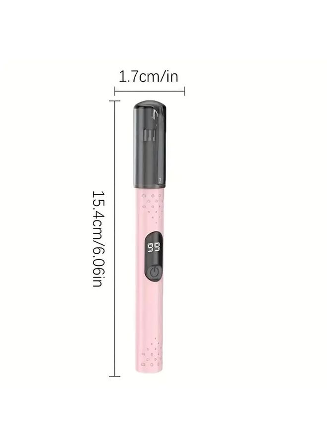 جهاز تشذيب شعر الأنف والحواجب متعدد الوظائف باللون الأبيض، قابل للشحن عبر USB - Image 5