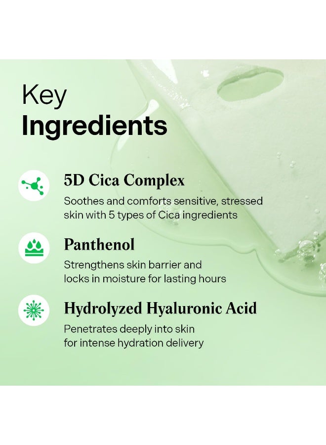 Torriden Balanceful Cica Facial Sheet Mask – Soothing Hydrating Vegan Korean Face Mask For Sensitive Skin 1 Sheet X 25Ml - Image 4