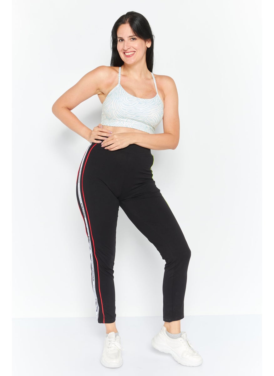 Nautica Competition - Women Sportswear Fit Training Leggings, Black Combo - Image 1