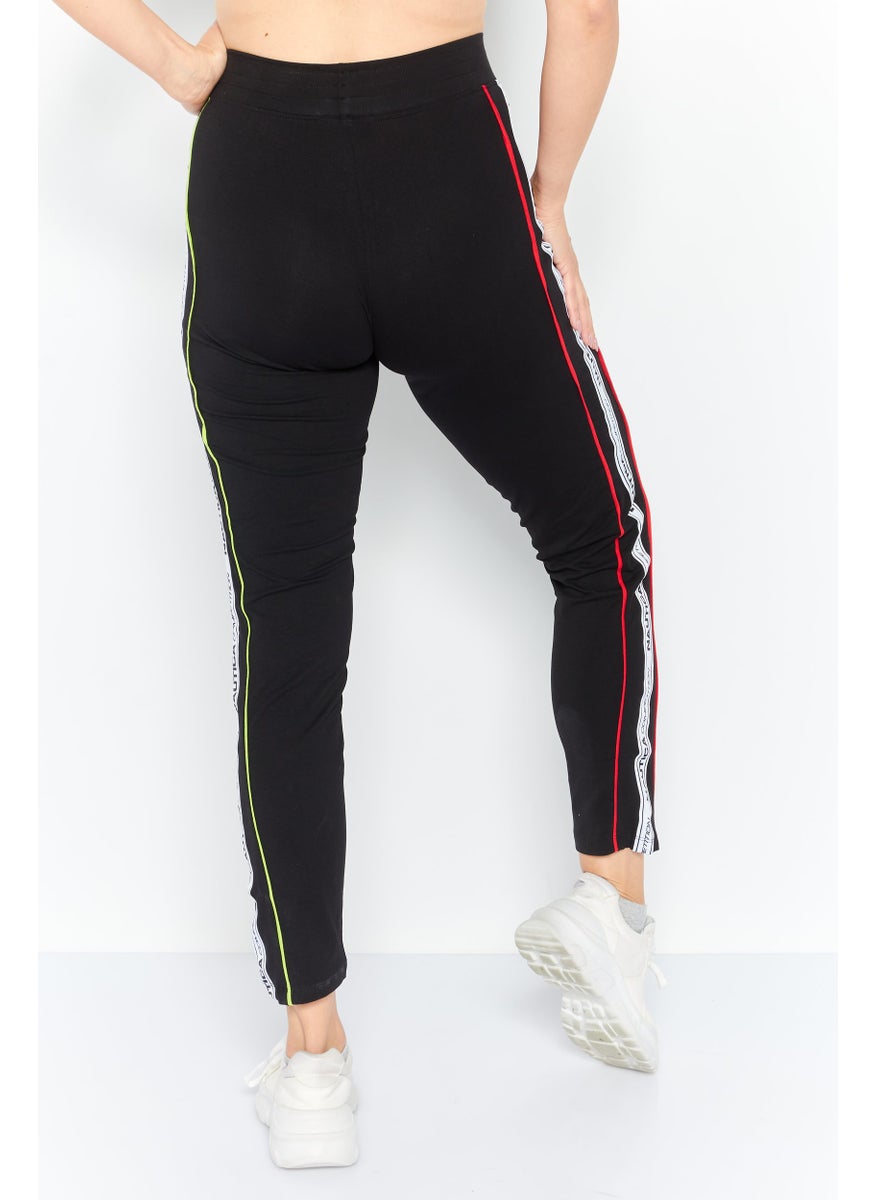 Nautica Competition - Women Sportswear Fit Training Leggings, Black Combo - Image 1