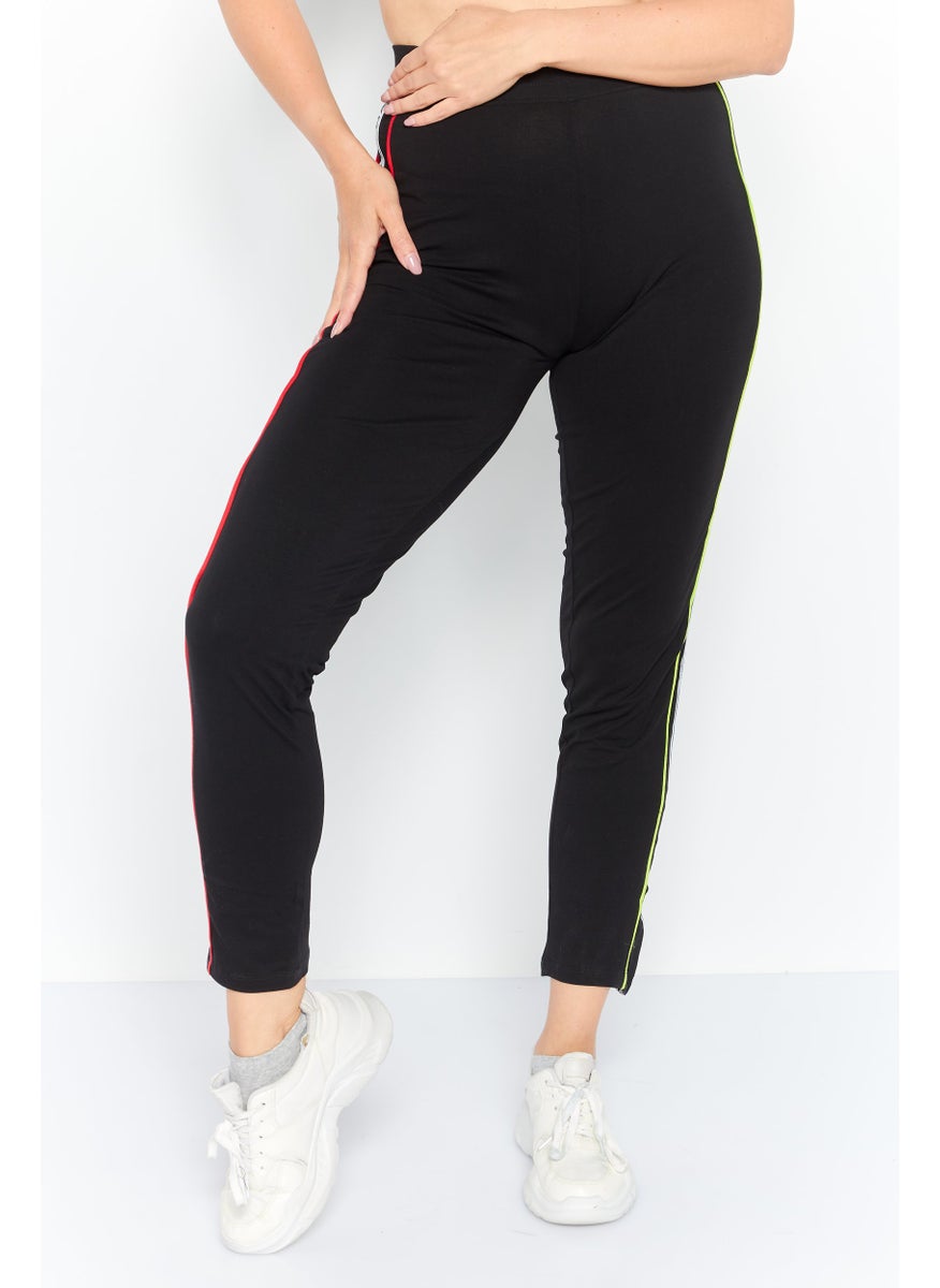 Nautica Competition - Women Sportswear Fit Training Leggings, Black Combo - Image 1
