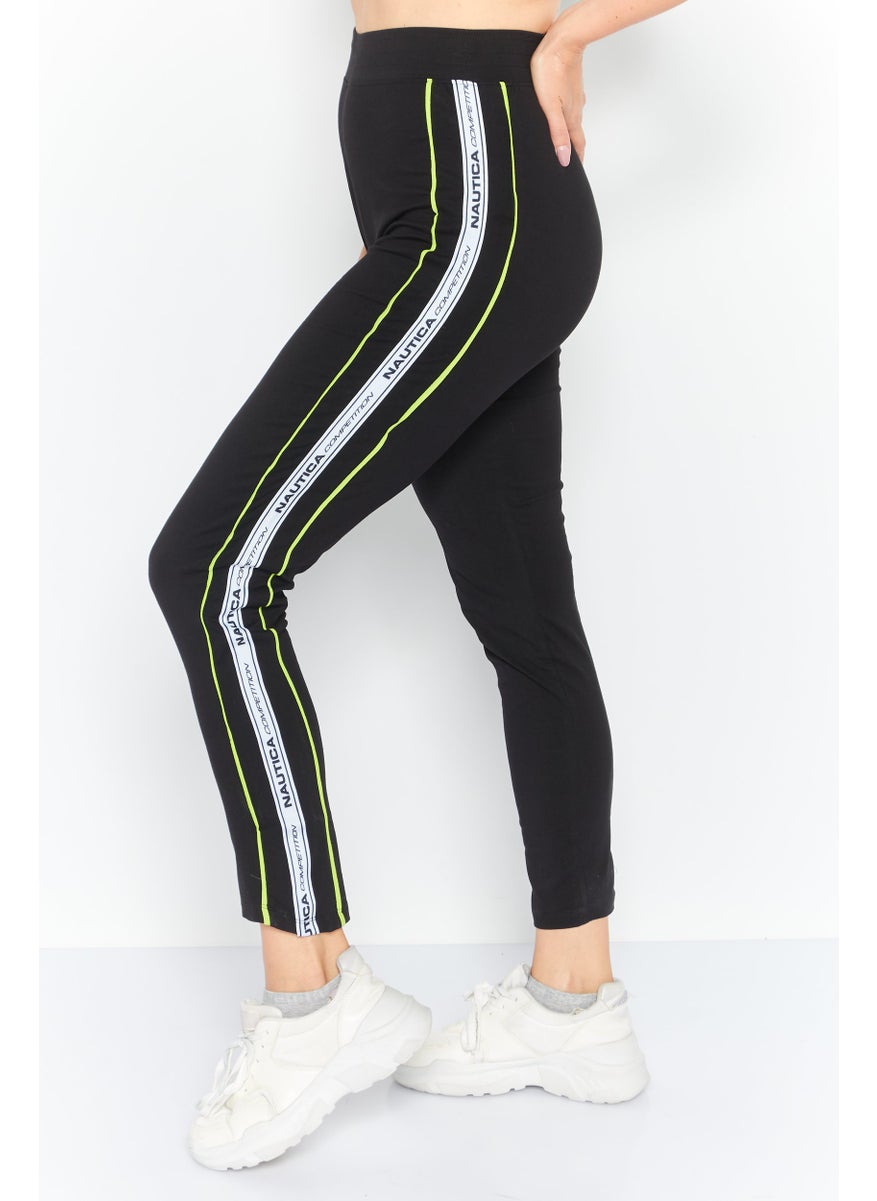Nautica Competition - Women Sportswear Fit Training Leggings, Black Combo - Image 1