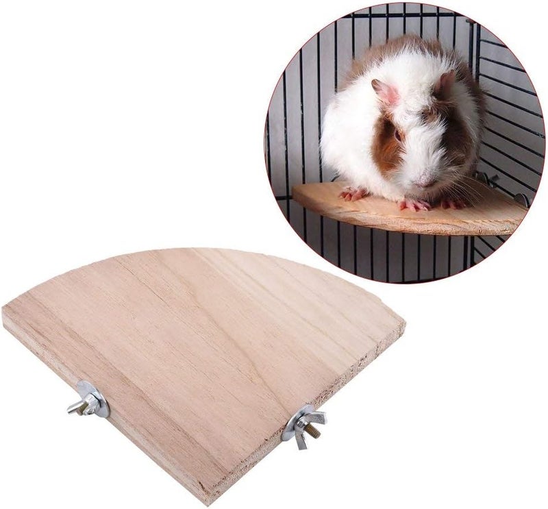 Tnfeeon Parrot Cage Perch Stand Platform, Bird Cage Stand, Wooden Birdcage Ladders Budgie Pet Rat Mouse Exercise Accessories - Image 5