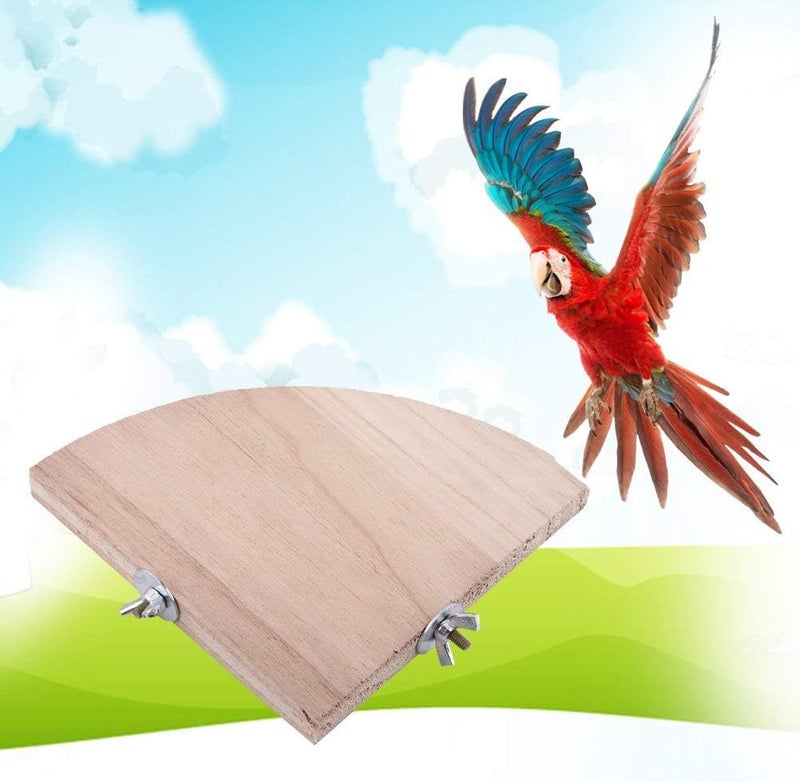 Tnfeeon Parrot Cage Perch Stand Platform, Bird Cage Stand, Wooden Birdcage Ladders Budgie Pet Rat Mouse Exercise Accessories - Image 3