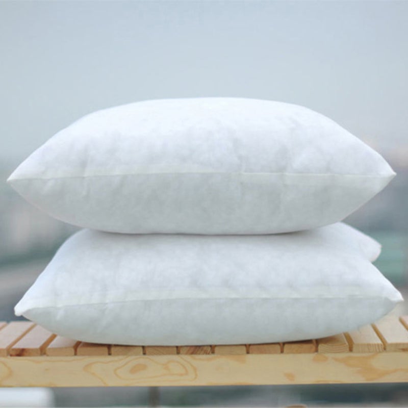 Foamily Premium Home Goods Stuffer Pillow Insert Sham Square Form Polyester 45X45CM Standard/White - Image 2