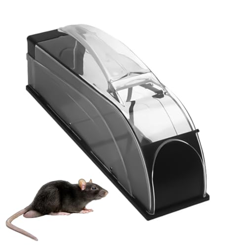 HASTHIP® Rat Trap Cage for House Garden Patio with Handle, 25cm Humane Mouse Trap Cage, Reusable Enlarged Smart Rat Catcher - Image 1