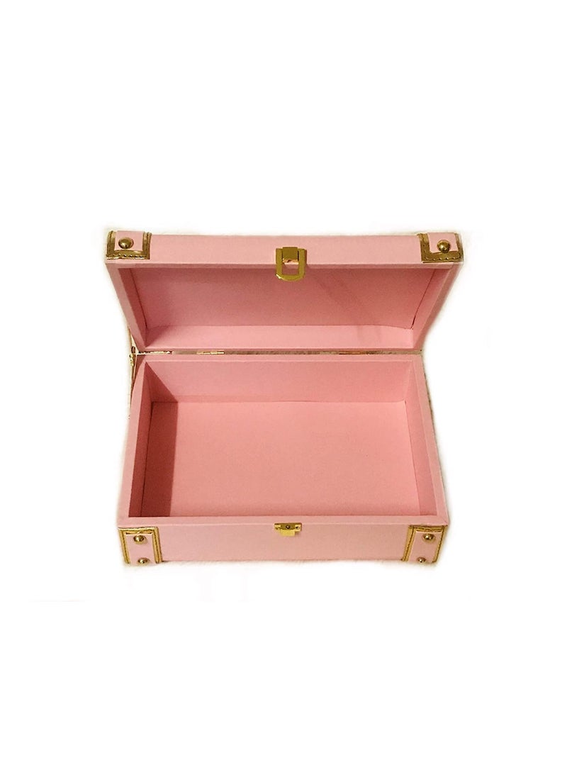 Polaris Fox Polaris fox Trunk Box for Gifting Purpose Size 10x7x35 inch Baby Pink Color Ideal for gifting and storage  - Image 3