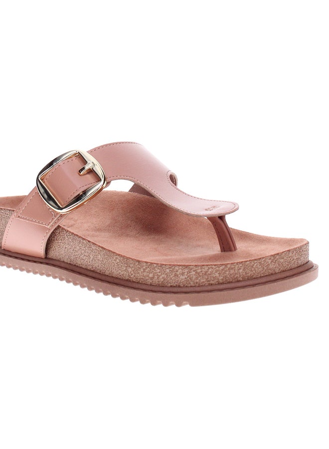 Beira Rio Embellished Slip-On Wedge Heel Sandals - Image 4