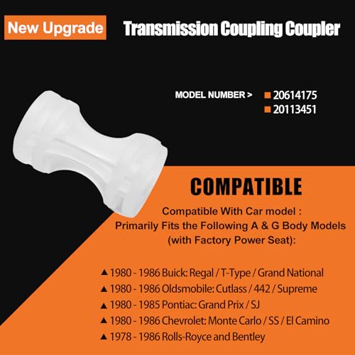 RNTKAB Power Seat Motor to Transmission Coupling Coupler for 1979-1988 GM Vehicles, Replaces Part Numbers 20614175 & 20113451 - Image 5