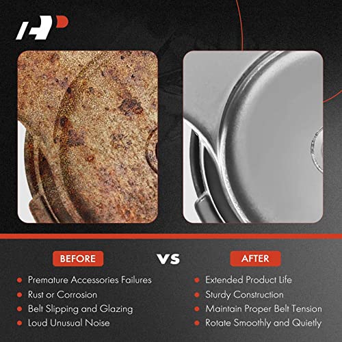 A-Premium Belt Idler Pulley Compatible with Volkswagen Jetta, Passat, Golf, Tiguan, Eos & Audi A3, A1 & Seat Altea, Cordoba, Ibiza Mk III, Leon, Toledo IV & Skoda Fabia II, Octavia II, Rapid, Roomster - Image 5