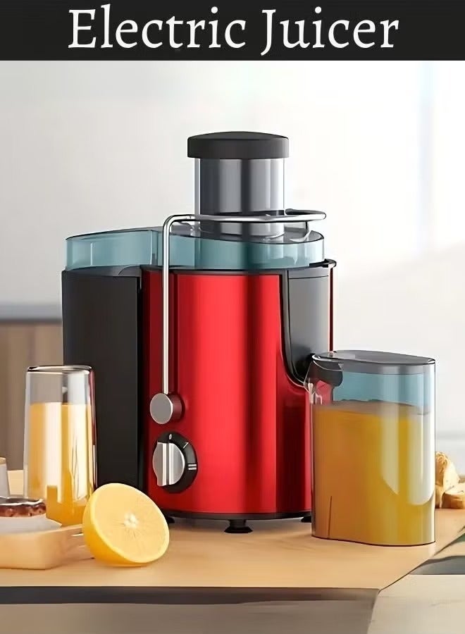 قولدن كريست عصارة فواكه كهربائية تعمل بالضغط على البارد، عصارة خضار بطيئة بقدرة 800 واط للكرفس والجزر مع فتحة واسعة كبيرة 500 مل، خالية من البيسفينول ايه، سهلة التنظيف