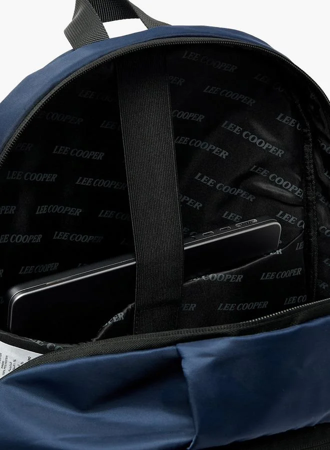 Lee Cooper NAVY Solid School Backpack For Kids 13 Years+ With Padded Shoulder Straps  | Best Price UAE