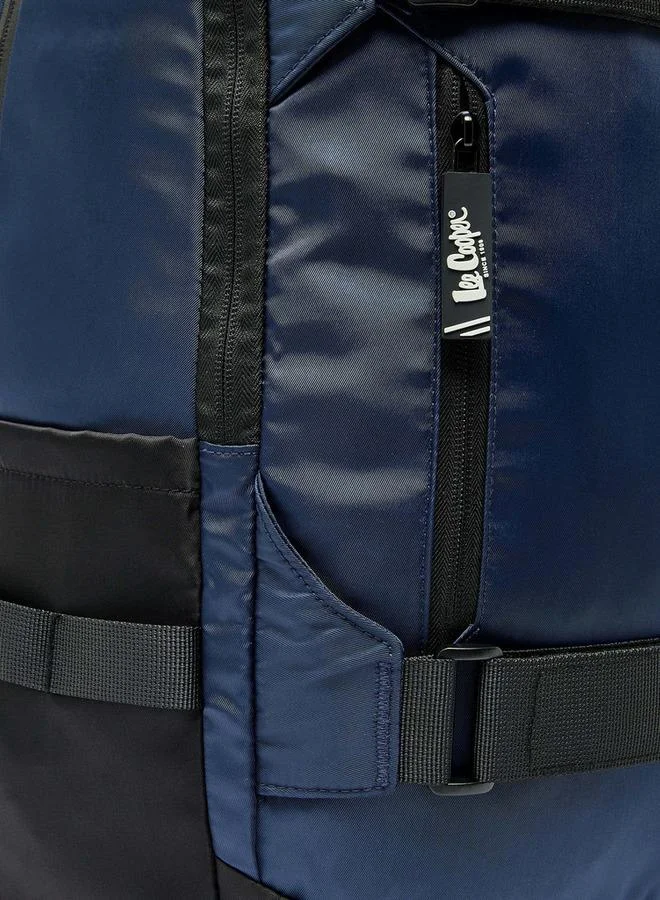 Lee Cooper NAVY Solid School Backpack For Kids 13 Years+ With Padded Shoulder Straps  | Best Price UAE