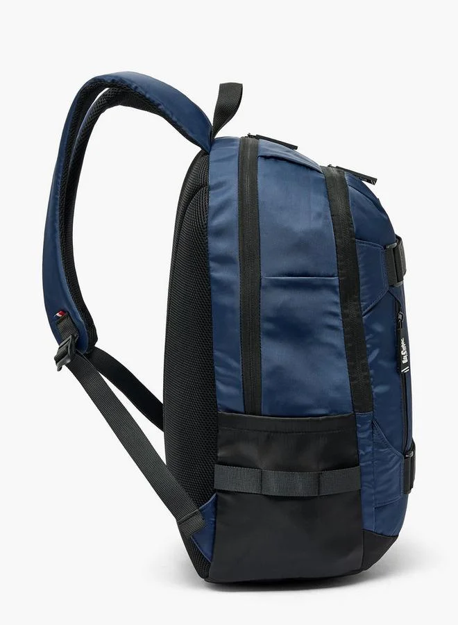 Lee Cooper NAVY Solid School Backpack For Kids 13 Years+ With Padded Shoulder Straps  | Best Price UAE