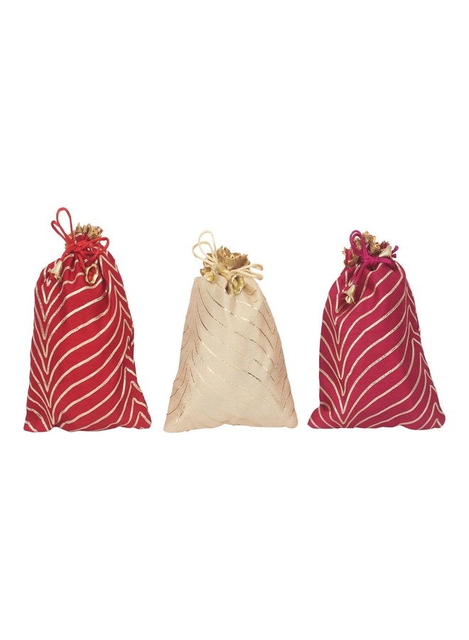 WS Wrap Shap New Wave Leheriya Potli Batwa Bag for Shagun, Return Gifts, Favours, Prashad, Wedding (25) - Image 3