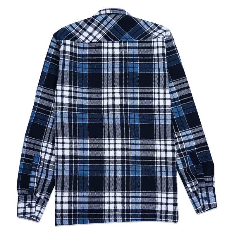 CAVIO Boys Cotton Full Sleeves Checks Shackets Shirt and T-Shirt Navy 4-5 Years - Image 4