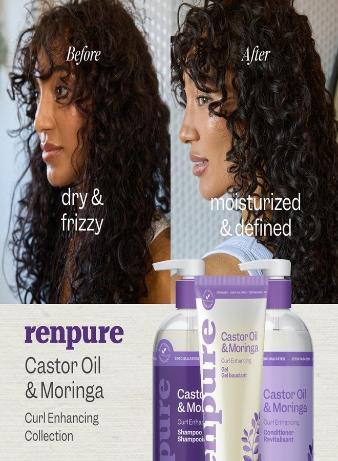 Renpure Castor Oil & Moringa Curl Enhancing Conditioner - For Moisturized, Detangled & Frizz-Free Curls - With Castor Oil & Moringa Seed Oil - For Wavy to Curly Hair -24 Fl Oz - Image 2