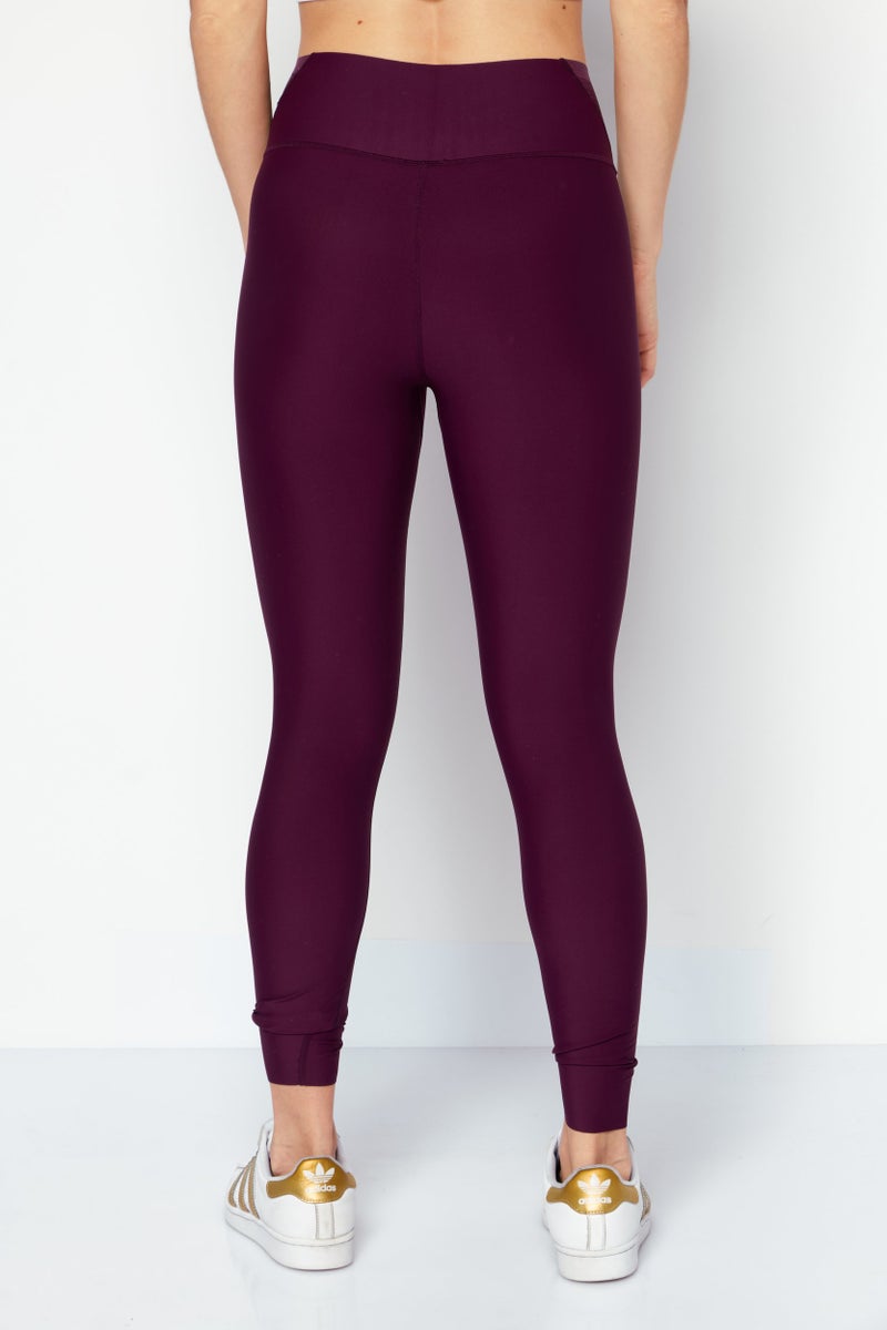 TRIUMPH Women  Plain Pull On Leggings, Maroon - Image 4