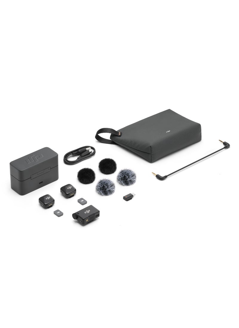 dji - Mic Mini (2 TX + 1 RX + Charging Case) - Image 1