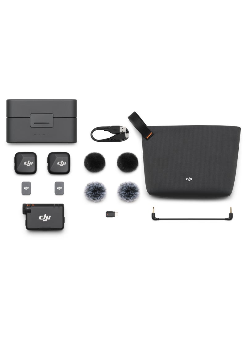 dji - Mic Mini (2 TX + 1 RX + Charging Case) - Image 1
