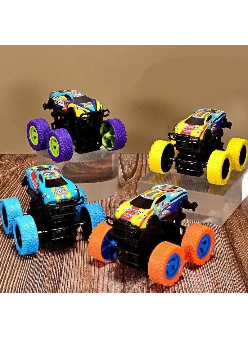 ARUWA 5 Pack Mini Monster Trucks Toys for Boys Girls Aged 3 and Above, Pull Back Truck Push and Go Friction Powered Car Toys Monster Truck Party Favors Birthday Decorations Classroom Prizes for Kids - Image 3