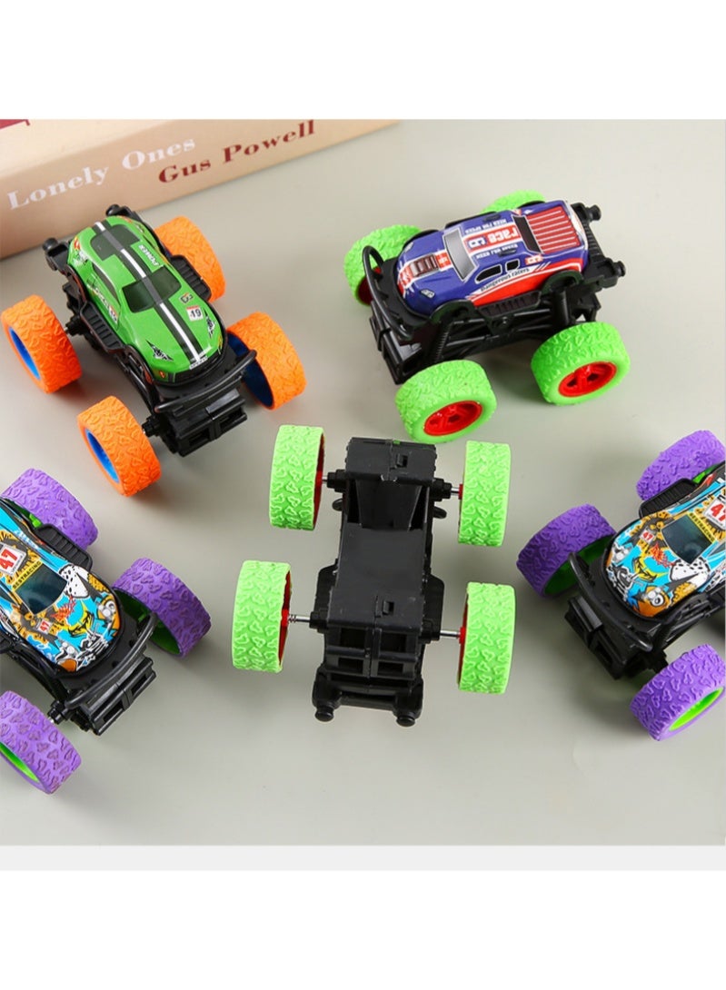 ARUWA 5 Pack Mini Monster Trucks Toys for Boys Girls Aged 3 and Above, Pull Back Truck Push and Go Friction Powered Car Toys Monster Truck Party Favors Birthday Decorations Classroom Prizes for Kids - Image 2