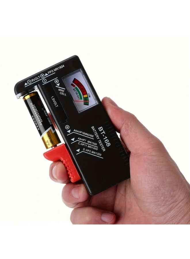 Battery Tester with Color-Coded Indicator - Checks AA, AAA, C, D, 9V, 1.5V Button Cells, Universal, Volt Tester Checker - Image 5
