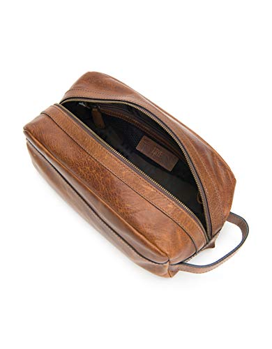 FRYE Men's Logan Large Travel Dopp Kit, Cognac, One Size,Standard - Image 2