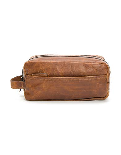 FRYE Men's Logan Large Travel Dopp Kit, Cognac, One Size,Standard - Image 1
