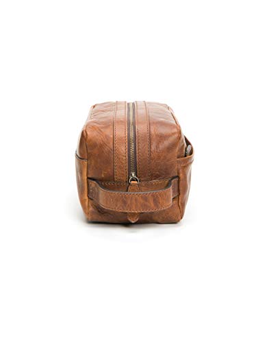 FRYE Men's Logan Large Travel Dopp Kit, Cognac, One Size,Standard - Image 3