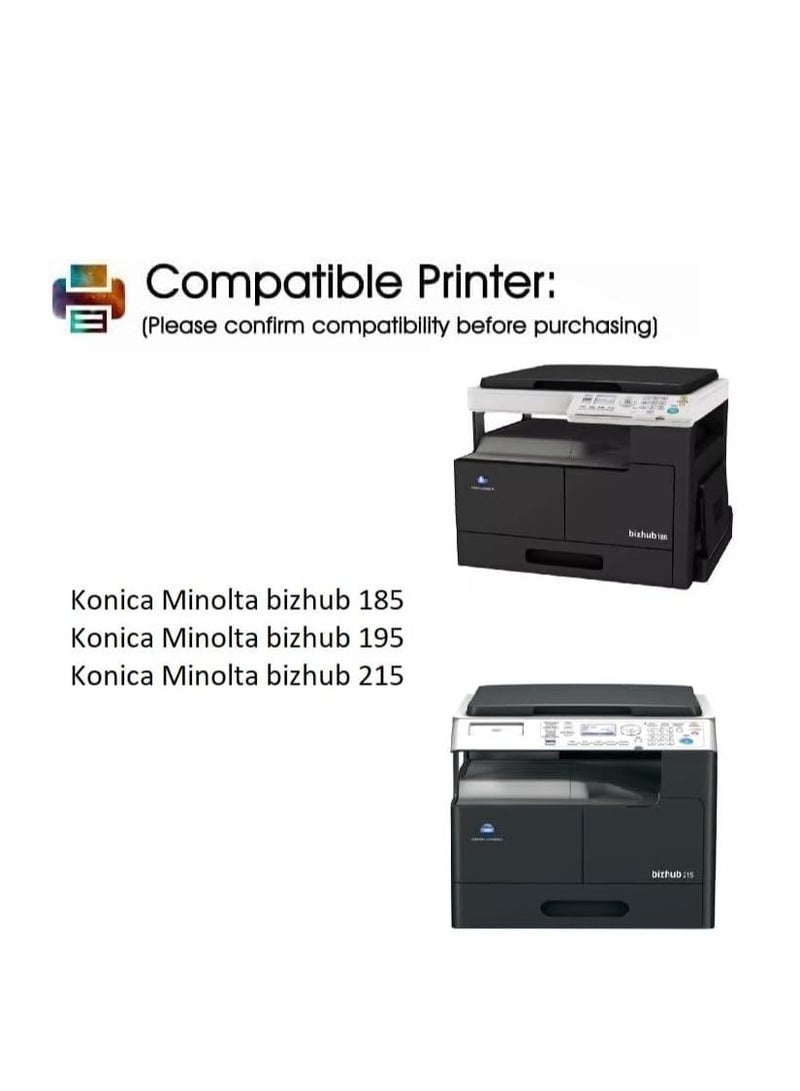 Terabyte TN-118 Compatible for Konica Minolta TN118 Toner Cartridge Replacement for Konica Minolta BIZHUB 164 184 185 185E 185EN 7718 7818 7818E 7818EN 195 215 Printer,Black - Image 2