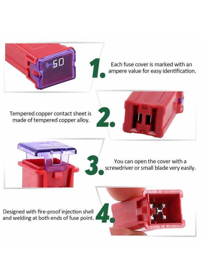 JESUNK CHERRY CUTE 30 pc Automotive Low Profile JCASE Box Shaped Fuse Kit for Ford, Chevy/GM, Nissan, and Toyota Pickup Trucks, Cars and SUVs - Image 4