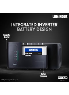 Luminous Luminous iCon 1600 Pure Sine Wave Inverter for Home Office Shops Black 1400VA12V LED Indicators Pure Sine Wave Fast Charging Easy Installation with 36 Months Warranty  - Image 2
