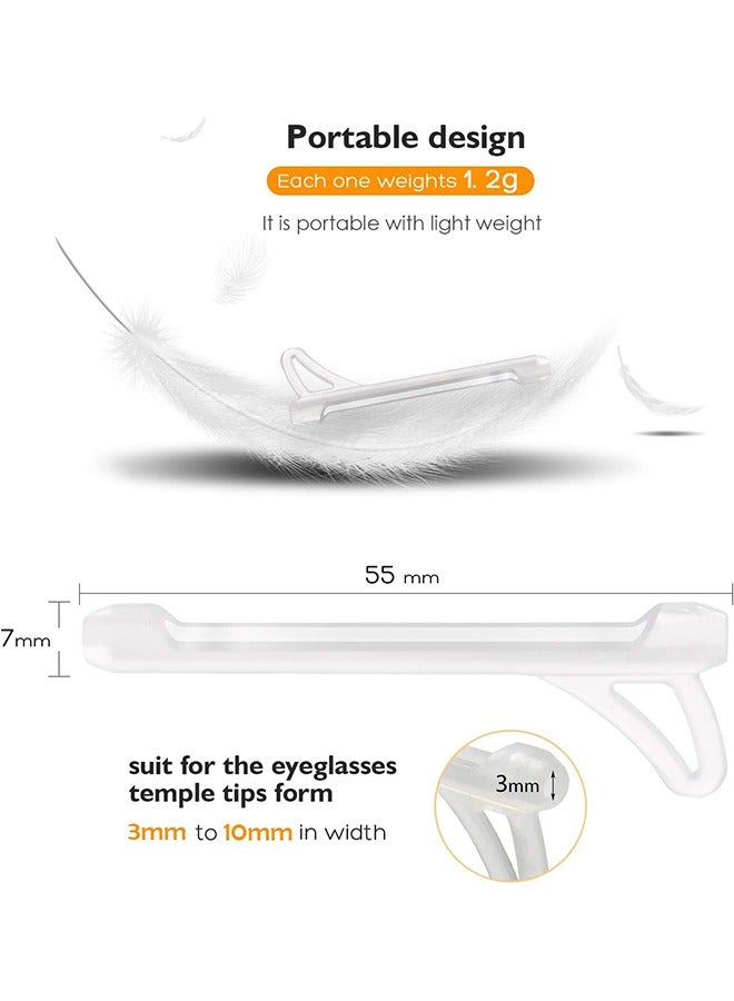 Generic 6 Pair Eyeglasses Ear Grips Sleeve, i Slip Silicone Eyeglasses Temple Tips Sleeve Retainer Sleeve, Soft and comfort Glasses Ear Sleeve Hooks - Image 2