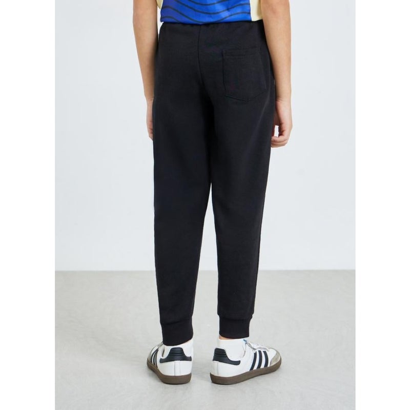 Black Cotton Joggers - Image 3