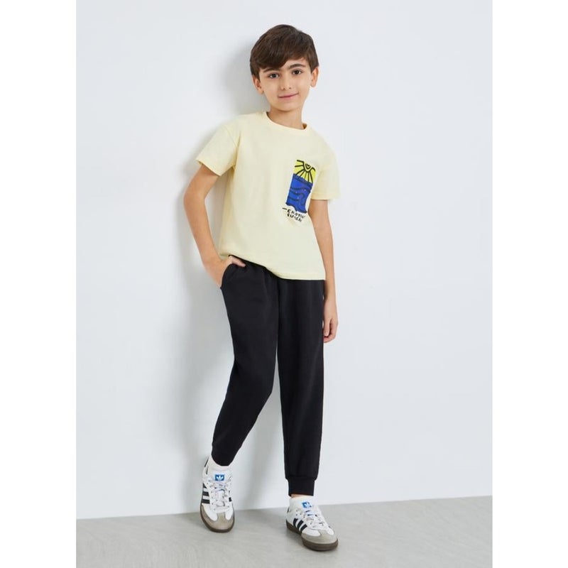 Black Cotton Joggers - Image 2