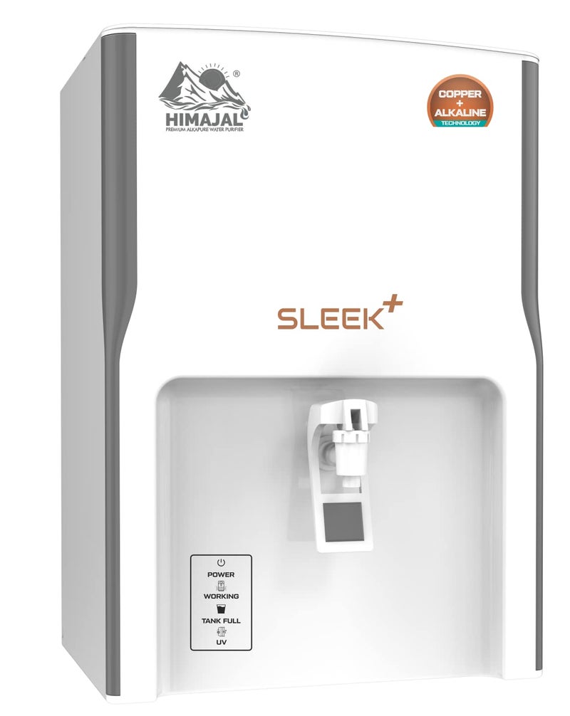 HIMAJAL PREMIUM ALKALINE RO PURIFIER Himajal Sleek Ro Copper Alkaline UV Technology Water Purifier White - Image 3