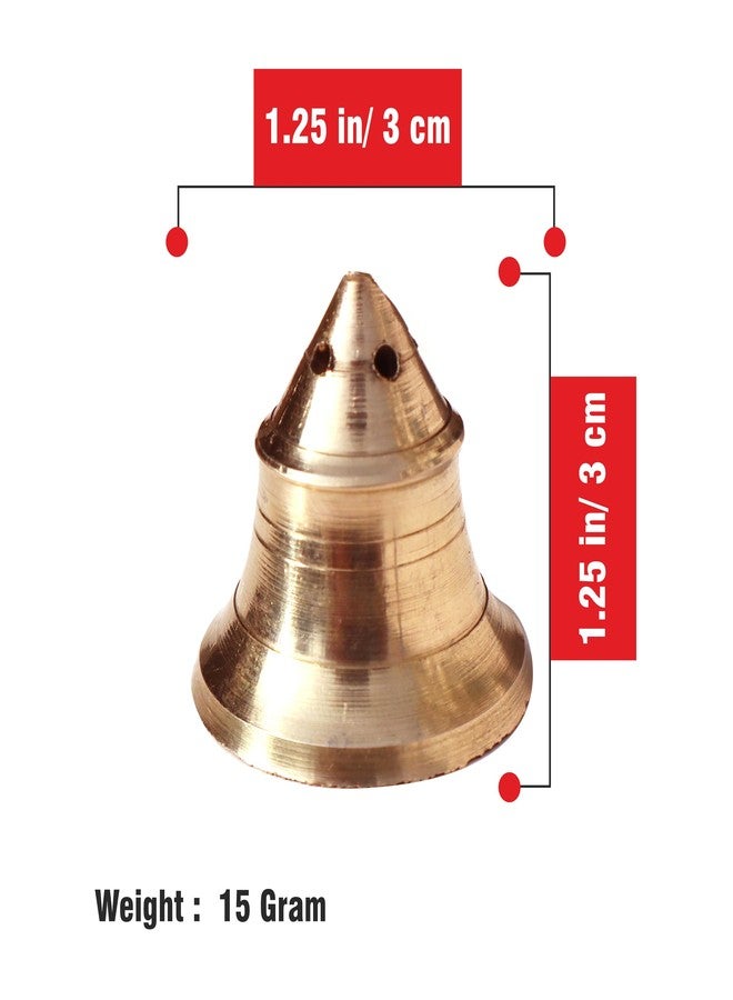 Pure Source India Pure Brass Incense Stick Holder 5 Holes, Brass Agarbatti Stand, Perfect for Housewarming, Pooja in Office and Diwali Puja - Image 2