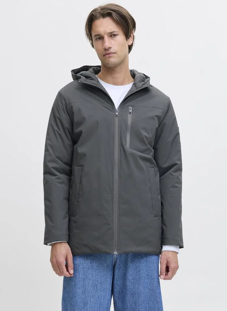 Casual Parka Zip Through Jacket
