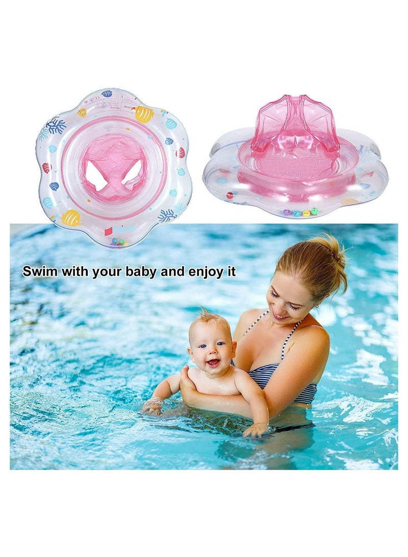 PRINTSHOP4ME Baby Swimming Ring Floats with Safety Seat Double Airbag Swim Rings for Babies Kids Swimming Float Baby Floats for Pool Swim Training Aid Kids PVC Pool Floats for Toddlers of 6-24 Months - Image 3