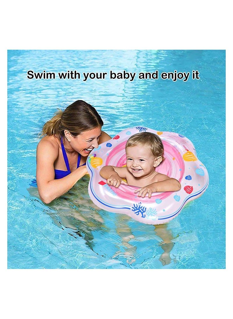 PRINTSHOP4ME Baby Swimming Ring Floats with Safety Seat Double Airbag Swim Rings for Babies Kids Swimming Float Baby Floats for Pool Swim Training Aid Kids PVC Pool Floats for Toddlers of 6-24 Months - Image 4